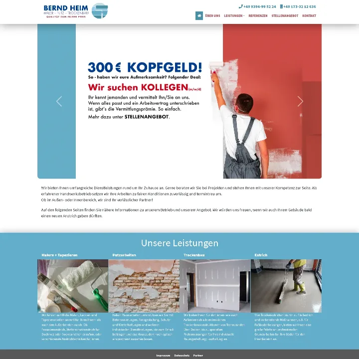 berndheim.de – Ansicht Desktop