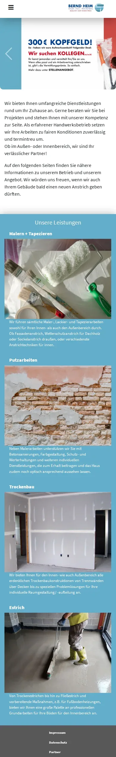 berndheim.de – Ansicht Mobil