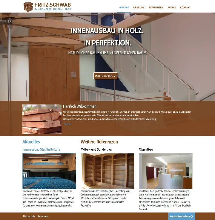 fritzschwab.de – Ansicht Desktop