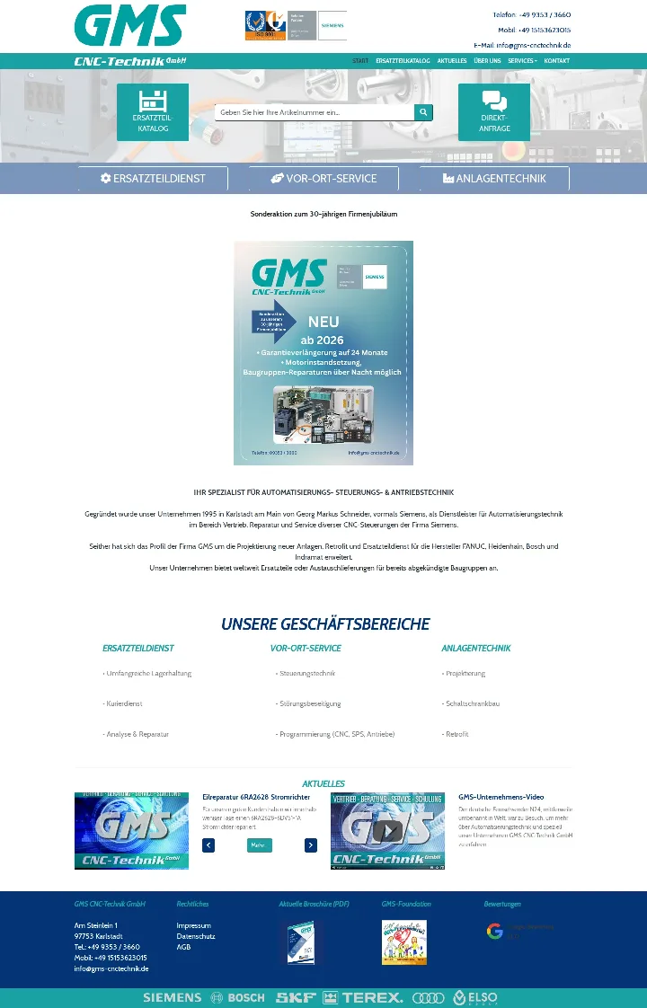 gms-cnctechnik.de – Ansicht Desktop