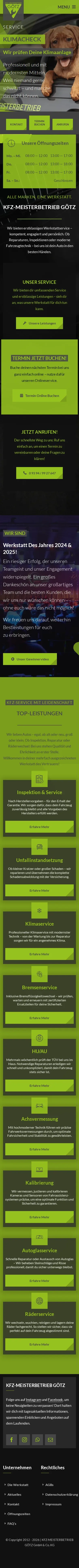 goetz-kfz.de – Ansicht Mobil
