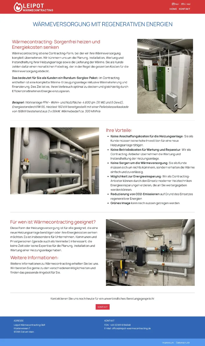 leipot-waermecontracting.de – Ansicht Desktop