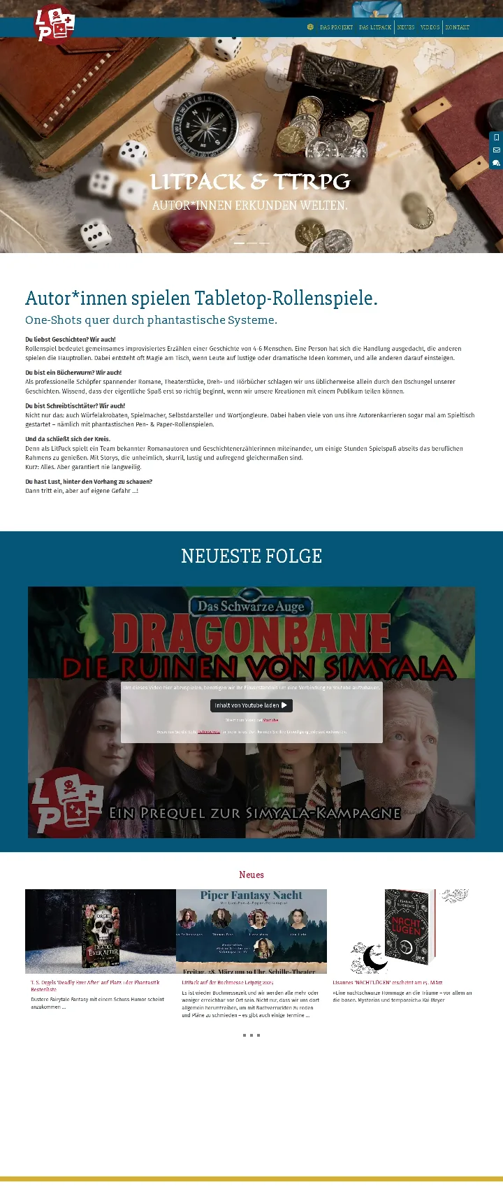 litpack.de – Ansicht Desktop