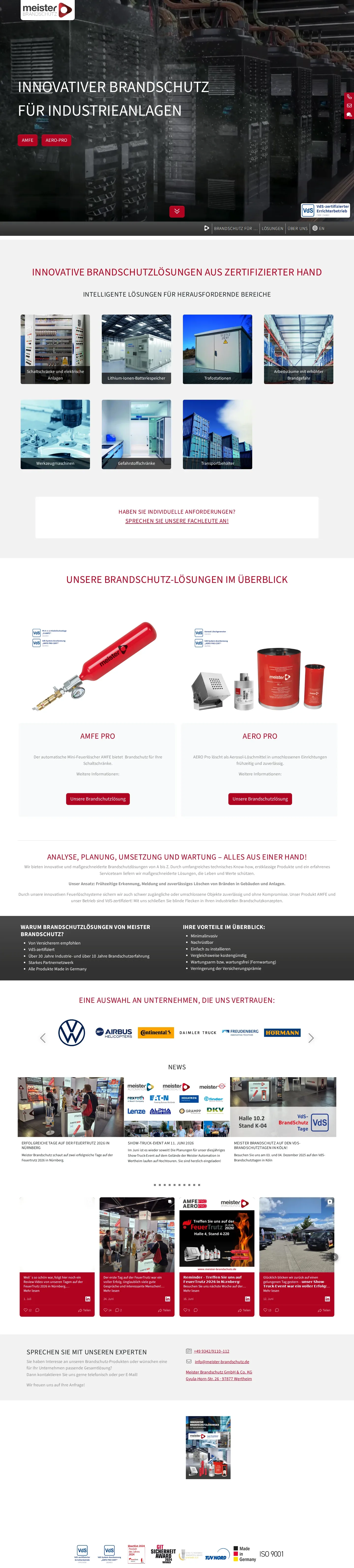 meister-brandschutz.de – Ansicht Desktop