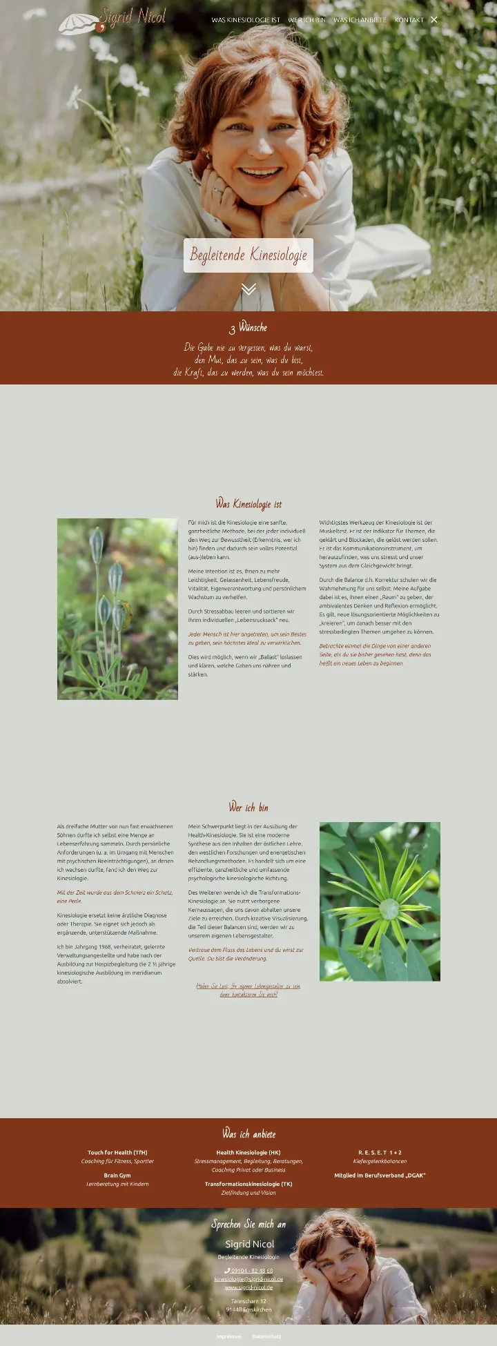 sigrid-nicol.de – Ansicht Desktop