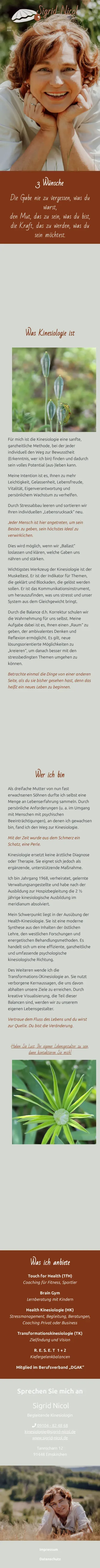 sigrid-nicol.de – Ansicht Mobil