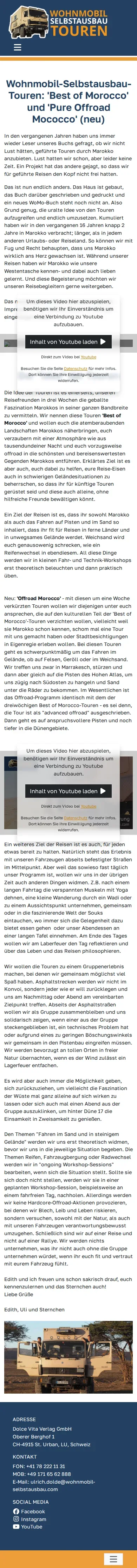 touren.wohnmobil-selbstausbau.com – Ansicht Mobil
