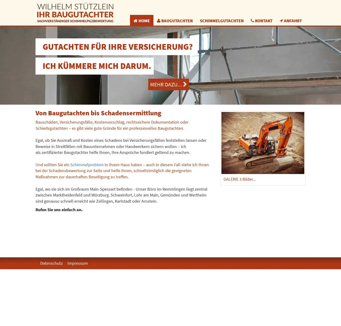 wst-baugutachten.de – Ansicht Desktop